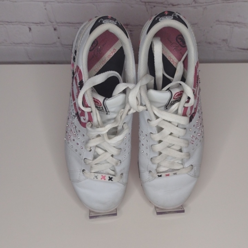 Ecko Unlimited White and Pink Women's Sneakers